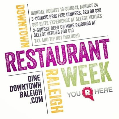 Downtown Raleigh Restaurant Week
