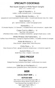 New fall cocktail menu debuted at ORO