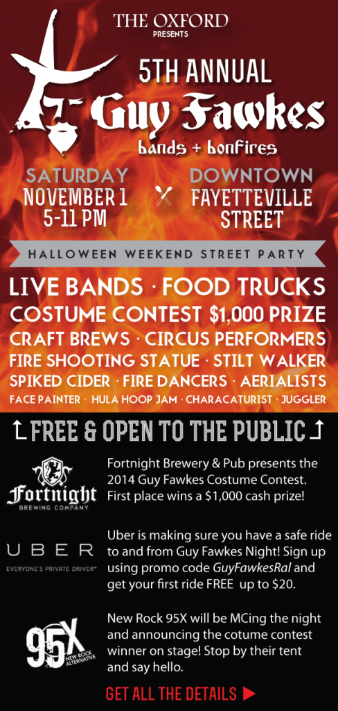 Guy Fawkes block party at The Oxford