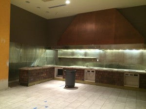 Open kitchen concept at Rye Bar and Southern Kitchen