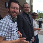 Attendees participating in the social media fundraiser