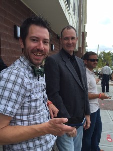 Attendees participating in the social media fundraiser