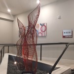 Art it the hallway at The Lincoln Apartments