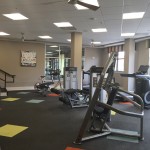 Residents workout studio at The Lincoln Apartments