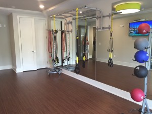 Residents yoga studio at The Lincoln Apartments