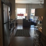 Studio unit with furniture staging at The Lincoln Apartments