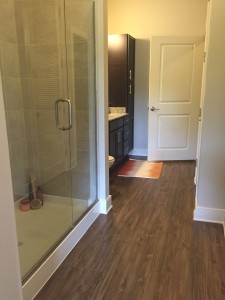 Nice bathroom finishes in The Lincoln Apartments