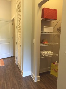 In-unit storage at The Lincoln Apartments