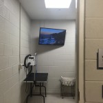 Pet wash area for residents of The Lincoln Apartments