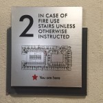 Floor marker shows the building layout at The Lincoln Apartments