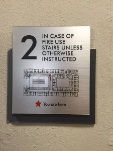 Floor marker shows the building layout at The Lincoln Apartments