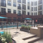 Residents pool at The Lincoln Apartments