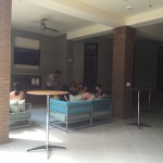 Residents lounge space at The Lincoln Apartments