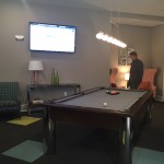 Residents lounge space at The Lincoln Apartments