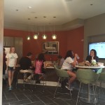 Residents lounge space at The Lincoln Apartments