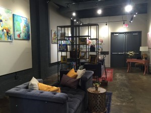 Gallery seating and art