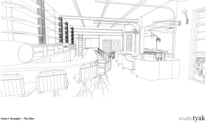 More interior bar plans for Dram and Draught
