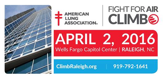 DTRNews.com | Downtown Raleigh News | American Lung Association's Fight for Air Climb at Fayetteville Street's Wells Fargo Capitol Center