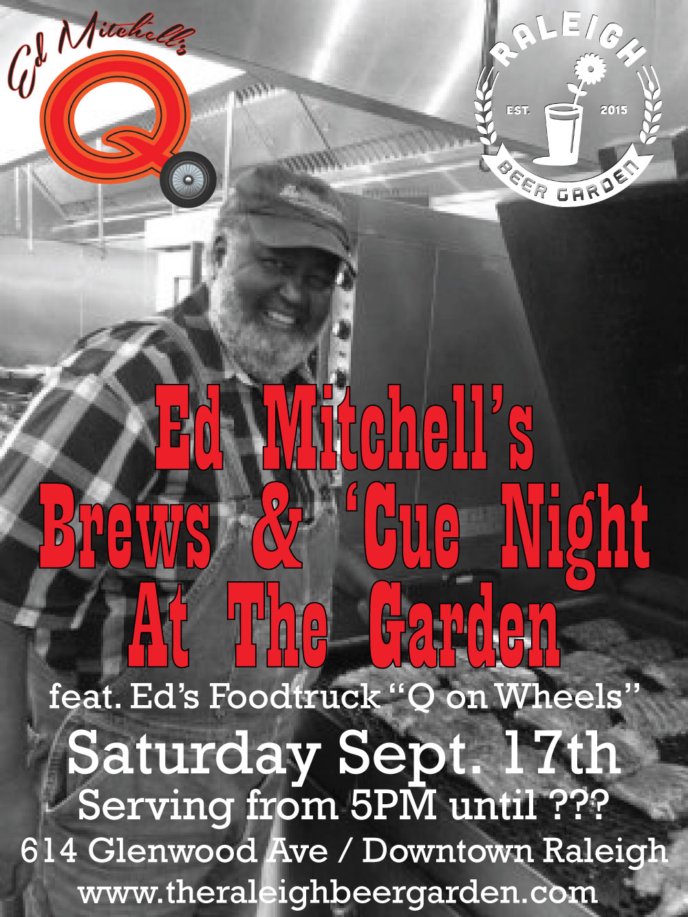 Ed Mitchell’s Brews & ‘Cue coming to Raleigh Beer Garden for one-day event in September